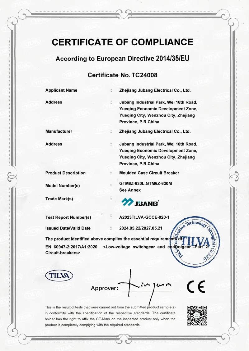 CB Certificate – GTM6Z-630