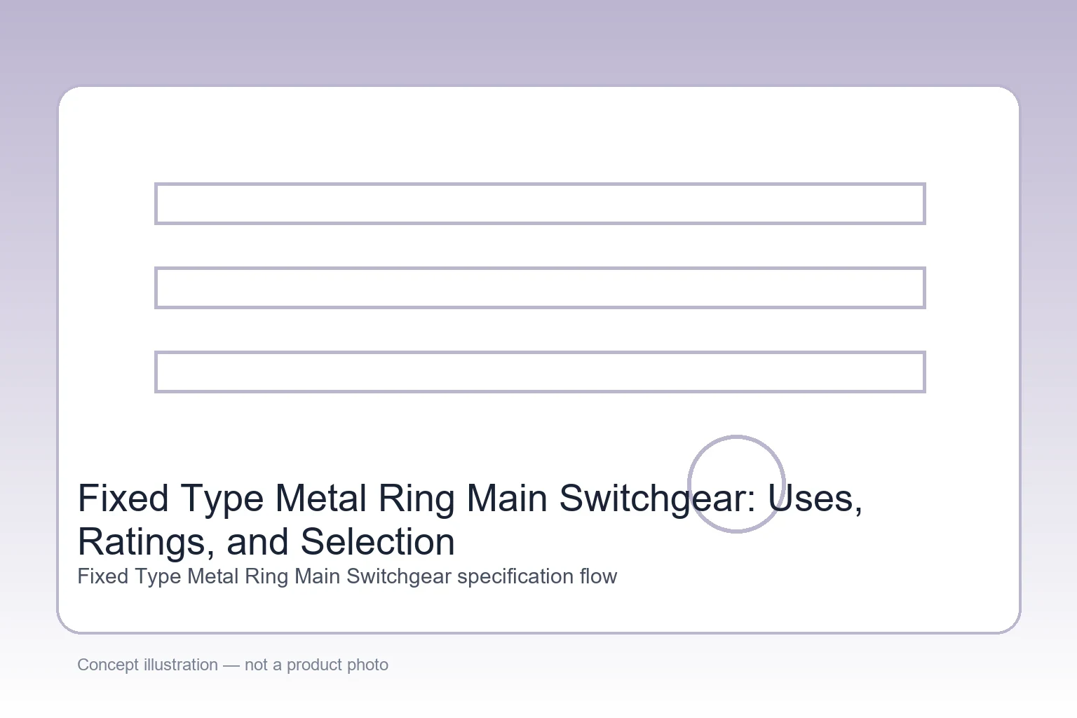 JUBANG fixed-type metal ring main switchgear