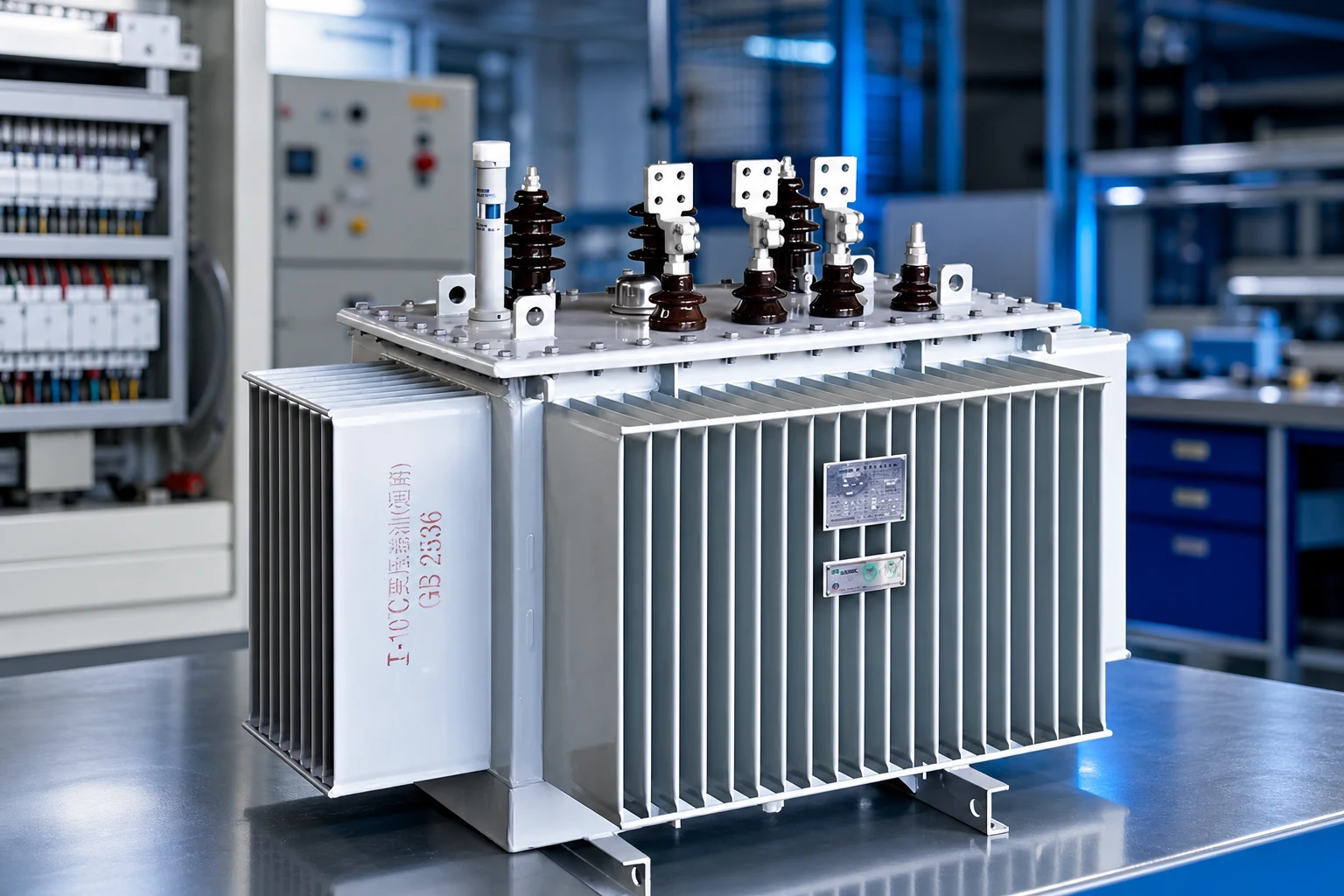 Dry-type transformer illustrating the need to coordinate airflow paths, enclosure openings and service access