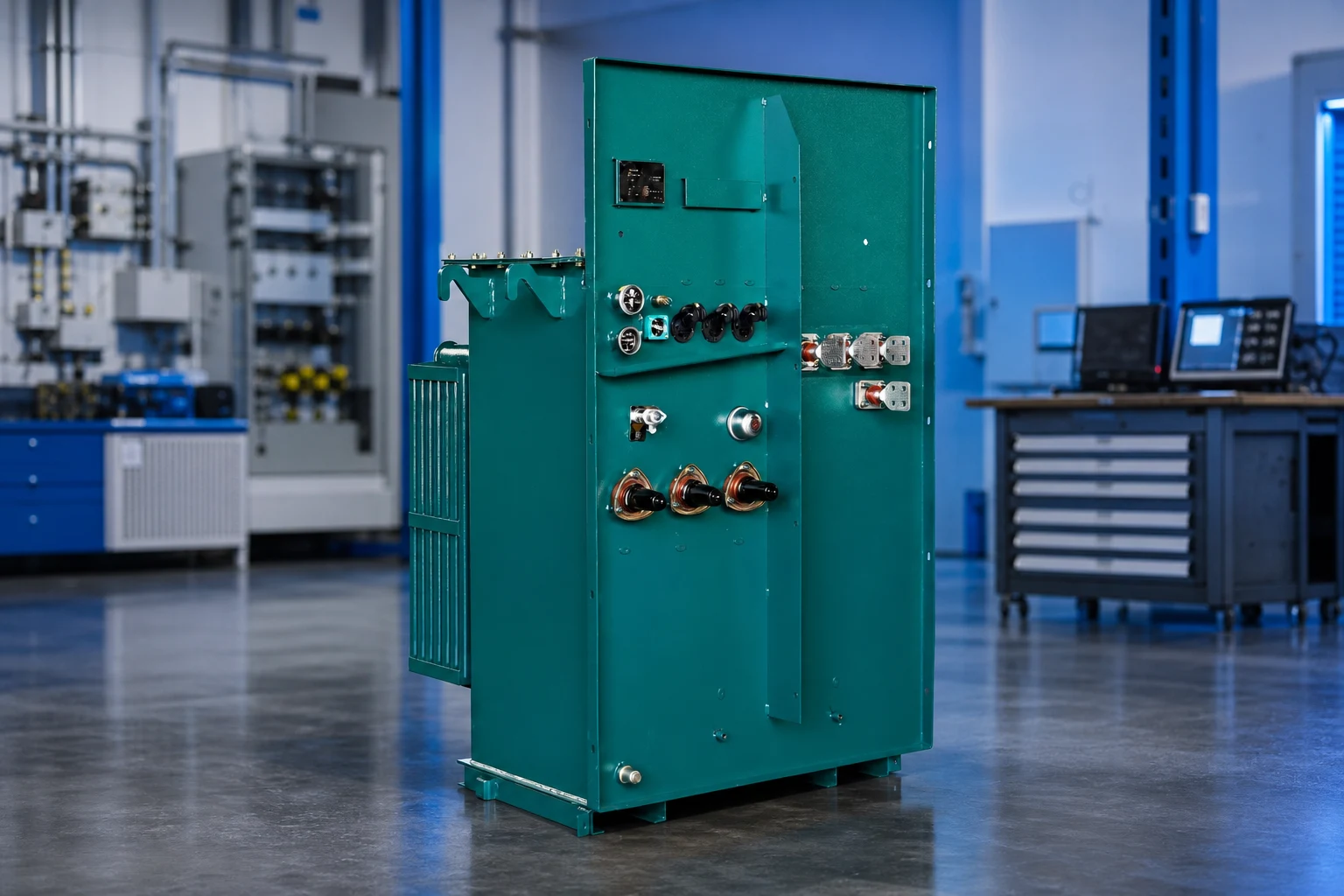 Jubang Group prefabricated_substation — official product photo with illustrative scene background (not a real site photo)