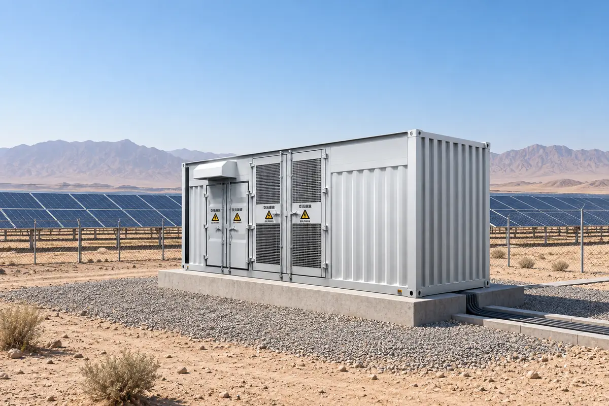 Containerized European Inverter Booster for Desert PV and Outdoor IP54 Applications