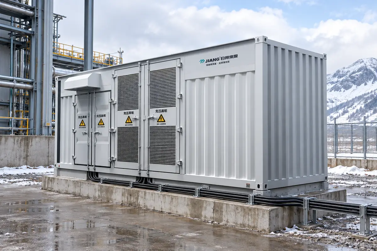Integrated booster ventilation and cable routing in a harsh climate